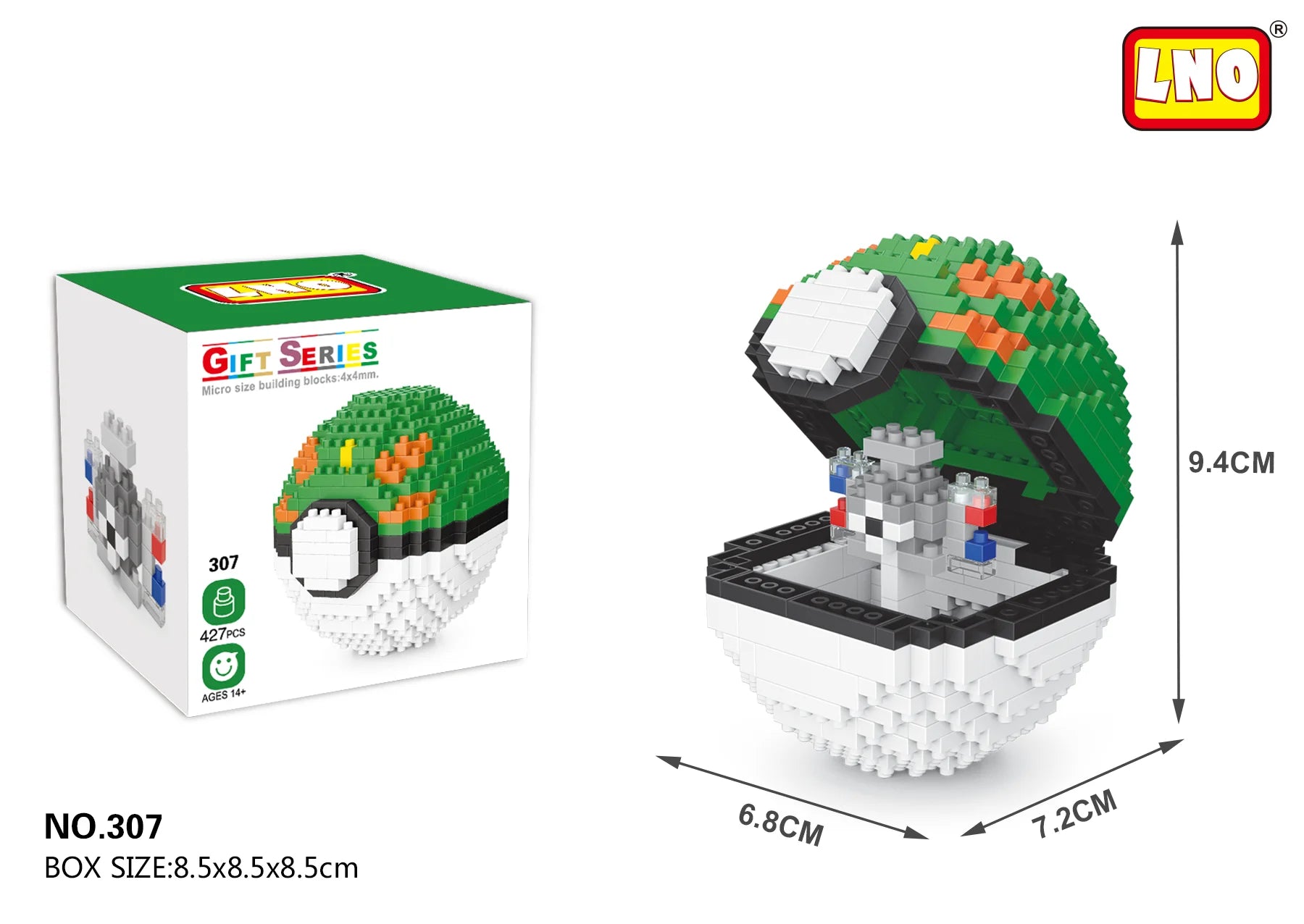 Mini Block Anime Pet Ball