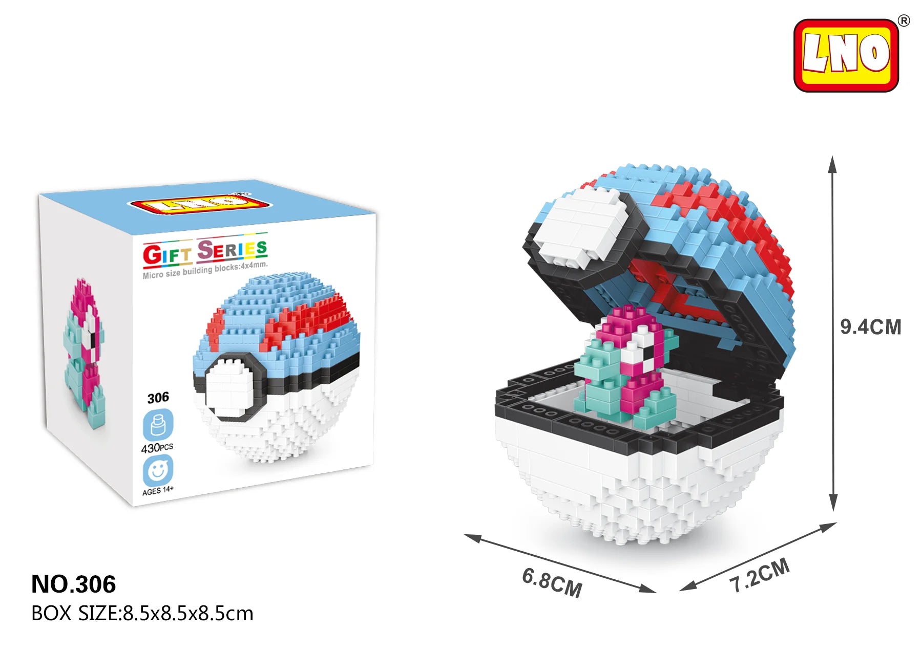 Mini Block Anime Pet Ball