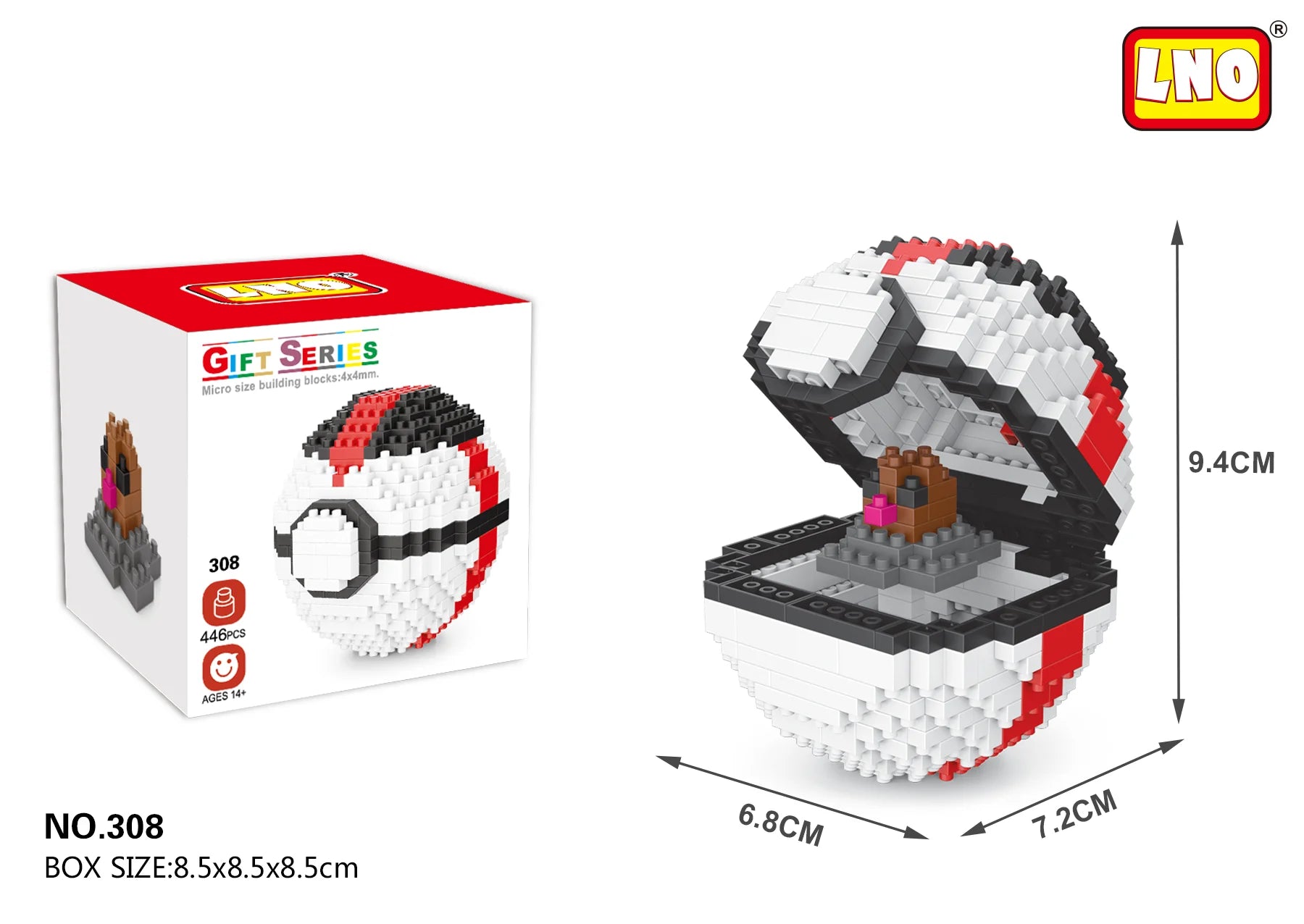 Mini Block Anime Pet Ball