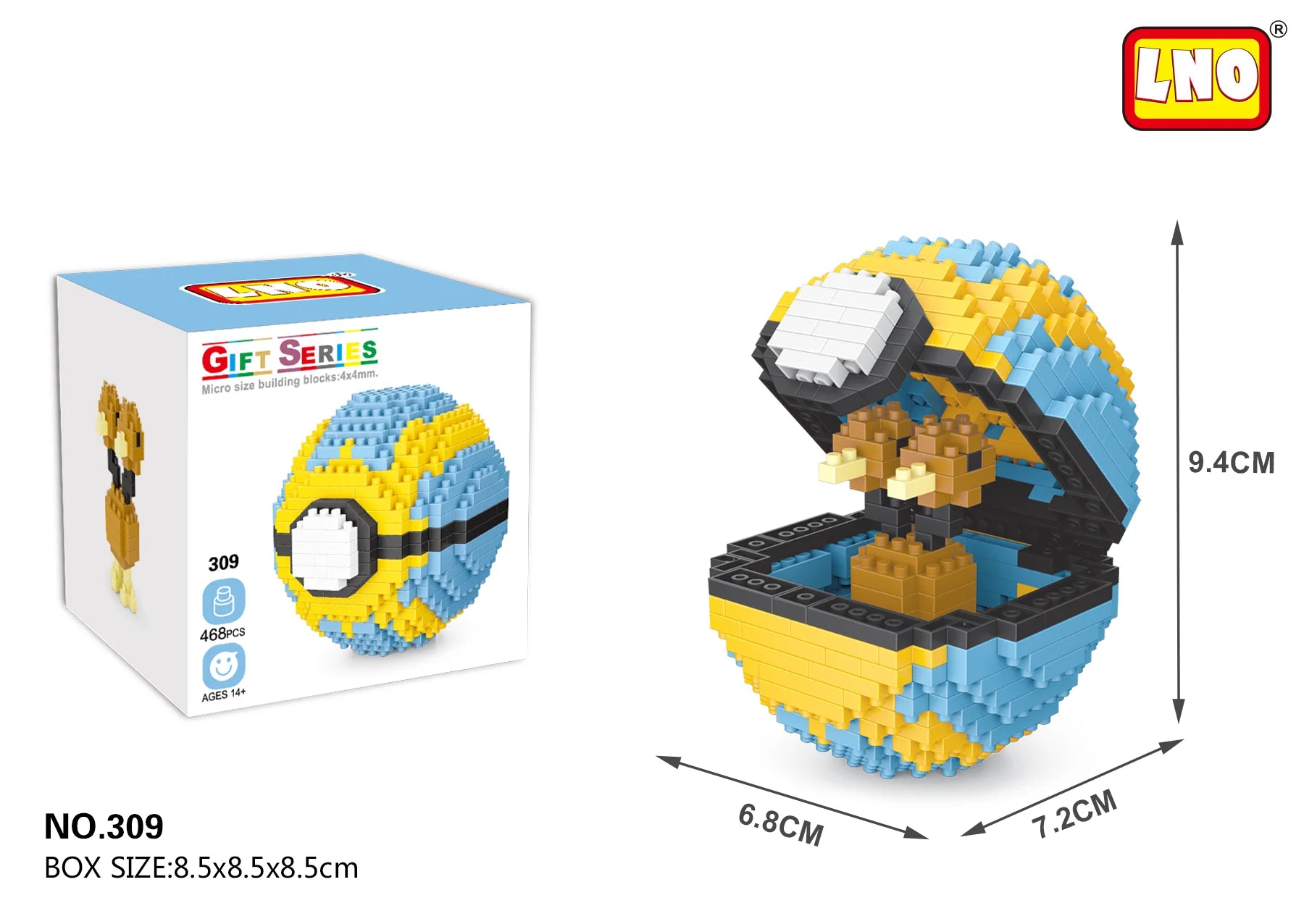 Mini Block Anime Pet Ball
