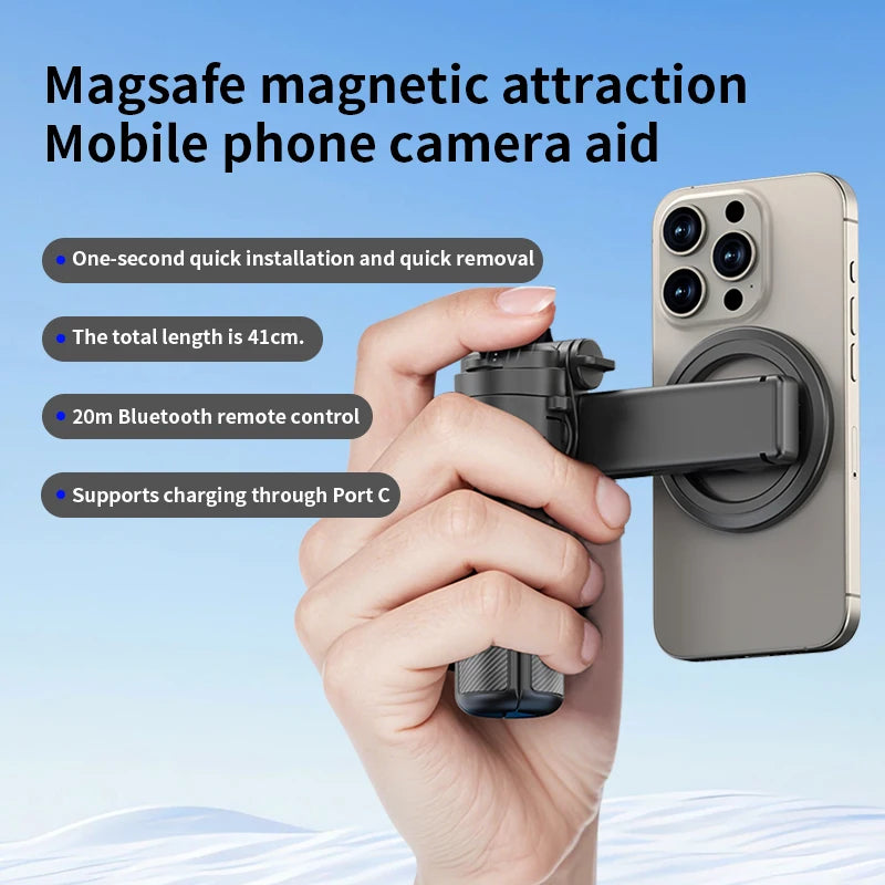 360° Magnetic Phone Holder With Bluetooth Remote